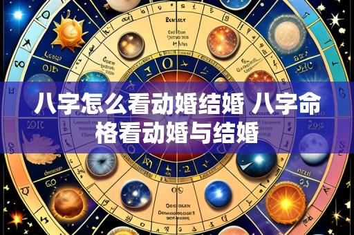 八字怎么看动婚结婚 八字命格看动婚与结婚