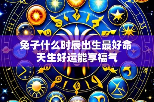 兔子什么时辰出生最好命 天生好运能享福气