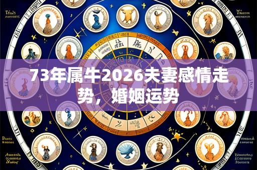 73年属牛2026夫妻感情走势，婚姻运势