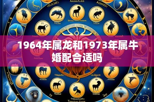 1964年属龙和1973年属牛婚配合适吗