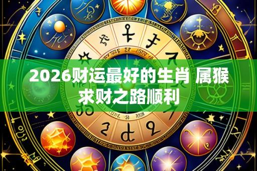 2026财运最好的生肖 属猴求财之路顺利