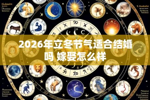 2026年立冬节气适合结婚吗 嫁娶怎么样