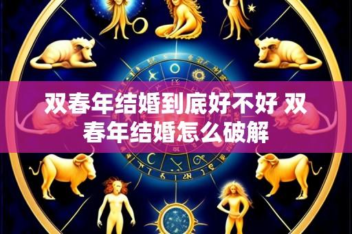 双春年结婚到底好不好 双春年结婚怎么破解