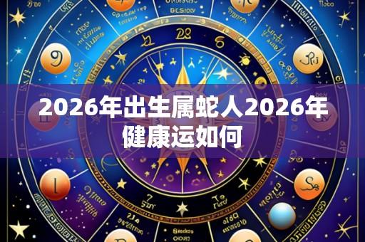 2026年出生属蛇人2026年健康运如何