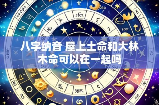 八字纳音 屋上土命和大林木命可以在一起吗
