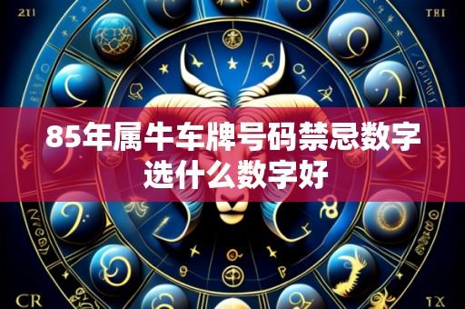 85年属牛车牌号码禁忌数字 选什么数字好