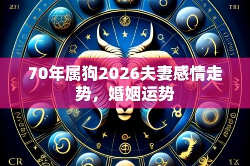 70年属狗2026夫妻感情走势,婚姻运势