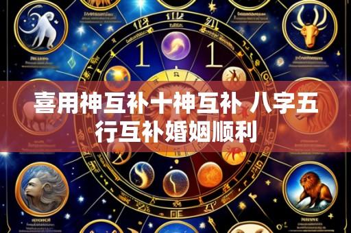 喜用神互补十神互补 八字五行互补婚姻顺利