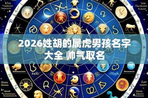 2026姓胡的属虎男孩名字大全 帅气取名
