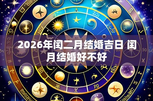 2026年闰二月结婚吉日 闰月结婚好不好