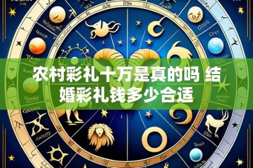 农村彩礼十万是真的吗 结婚彩礼钱多少合适
