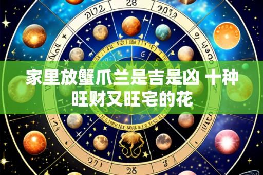 家里放蟹爪兰是吉是凶 十种旺财又旺宅的花