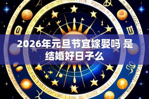 2026年元旦节宜嫁娶吗 是结婚好日子么
