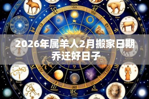 2026年属羊人2月搬家日期 乔迁好日子