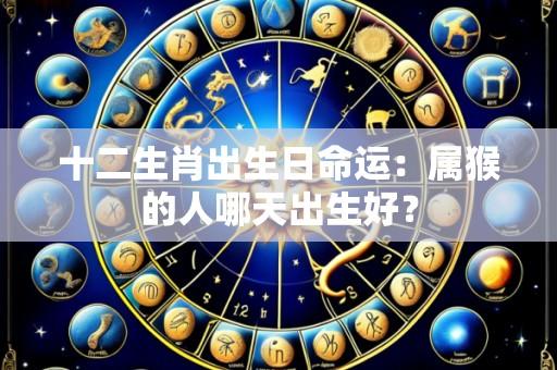 十二生肖出生日命运：属猴的人哪天出生好？