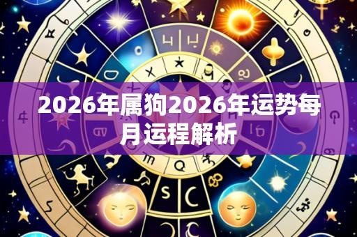 2026年属狗2026年运势每月运程解析