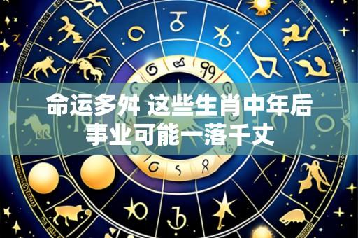 命运多舛 这些生肖中年后事业可能一落千丈