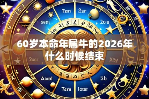 60岁本命年属牛的2026年什么时候结束