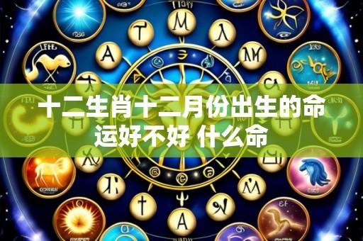 十二生肖十二月份出生的命运好不好 什么命