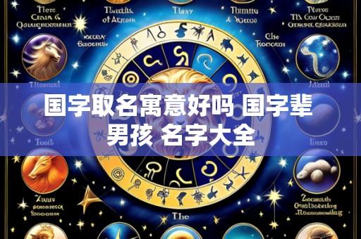 国字取名寓意好吗 国字辈 男孩 名字大全