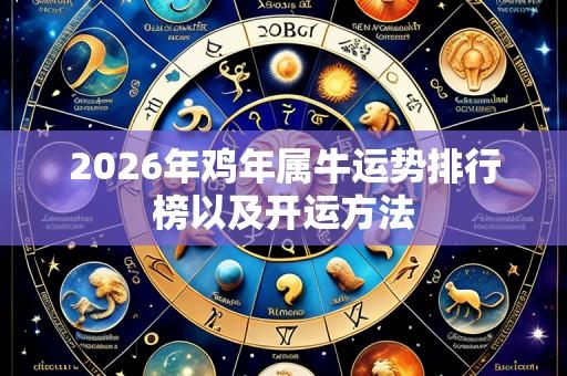 2026年鸡年属牛运势排行榜以及开运方法