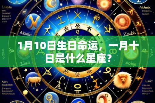 1月10日生日命运,一月十日是什么星座?