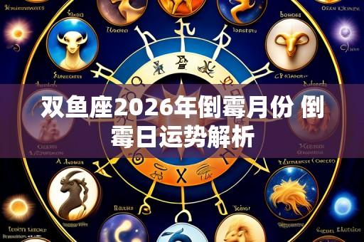 双鱼座2026年倒霉月份 倒霉日运势解析