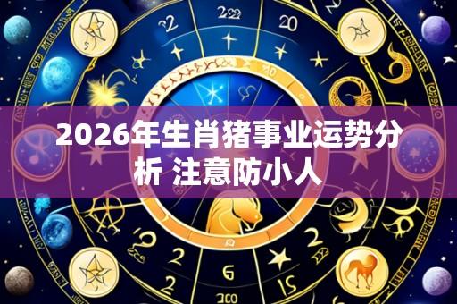 2026年生肖猪事业运势分析 注意防小人