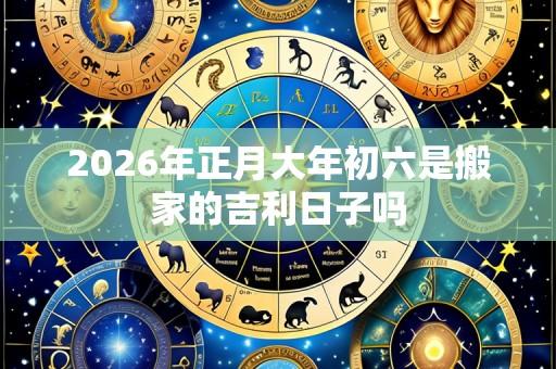 2026年正月大年初六是搬家的吉利日子吗