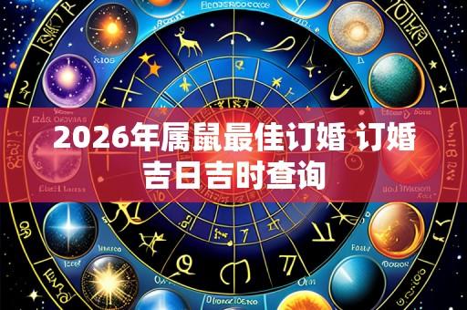 2026年属鼠最佳订婚 订婚吉日吉时查询