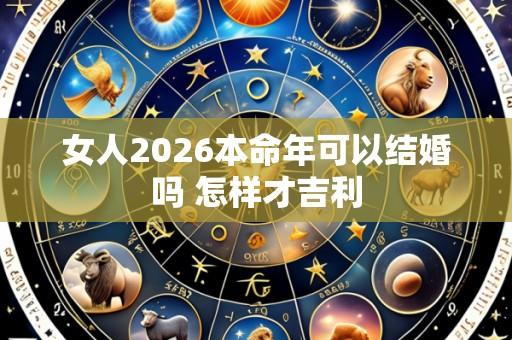 女人2026本命年可以结婚吗 怎样才吉利