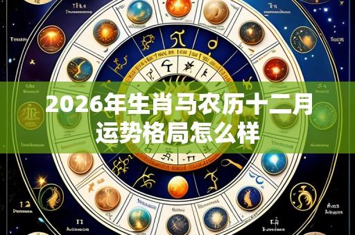 2026年生肖马农历十二月运势格局怎么样