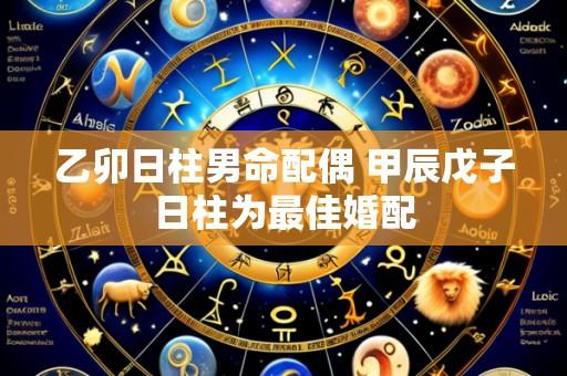 乙卯日柱男命配偶 甲辰戊子日柱为最佳婚配