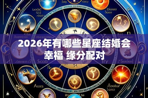 2026年有哪些星座结婚会幸福 缘分配对