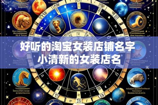 好听的淘宝女装店铺名字 小清新的女装店名