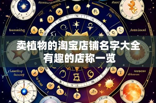 卖植物的淘宝店铺名字大全 有趣的店称一览