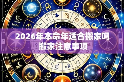 2026年本命年适合搬家吗 搬家注意事项