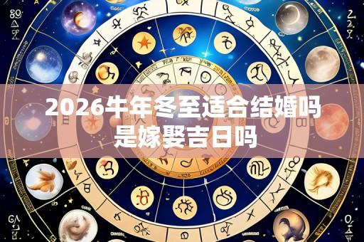2026牛年冬至适合结婚吗 是嫁娶吉日吗