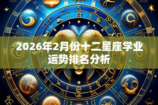 2026年2月份十二星座学业运势排名分析