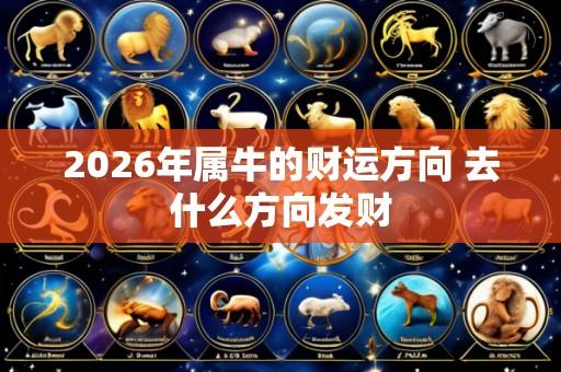 2026年属牛的财运方向 去什么方向发财