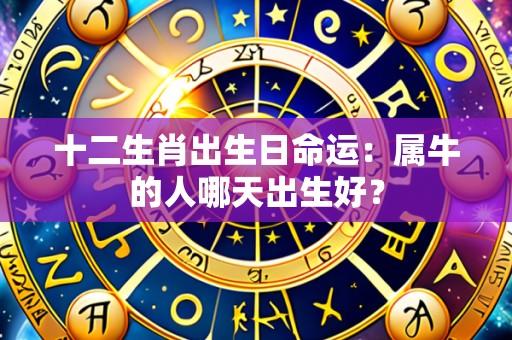 十二生肖出生日命运:属牛的人哪天出生好?