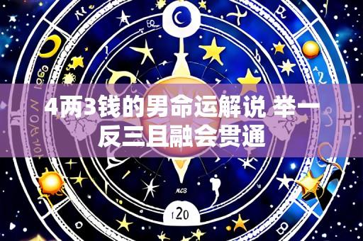 4两3钱的男命运解说 举一反三且融会贯通