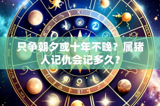只争朝夕或十年不晚?属猪人记仇会记多久?