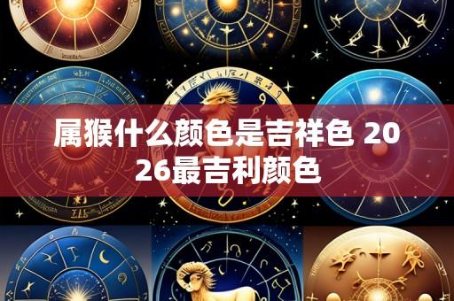 属猴什么颜色是吉祥色 2026最吉利颜色