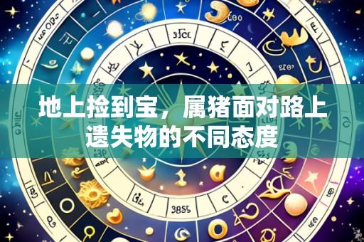 地上捡到宝，属猪面对路上遗失物的不同态度