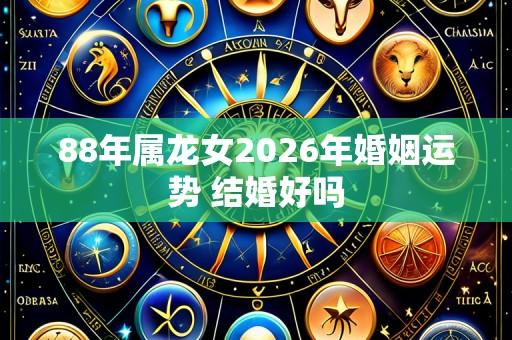 88年属龙女2026年婚姻运势 结婚好吗