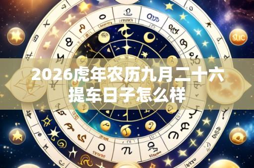2026虎年农历九月二十六提车日子怎么样