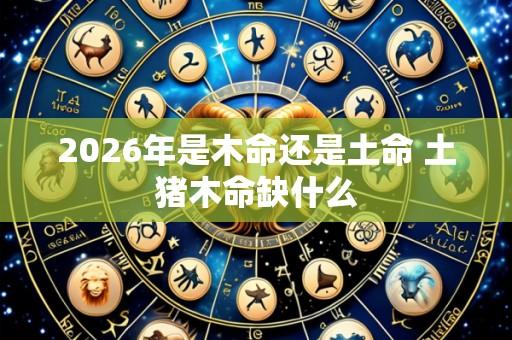 2026年是木命还是土命 土猪木命缺什么