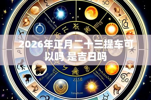 2026年正月二十三提车可以吗 是吉日吗