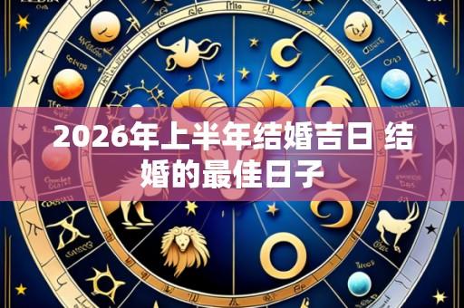 2026年上半年结婚吉日 结婚的最佳日子